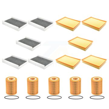 5x Air + 5x Cabin + 5x Engine Cartridge Oil Filter (15 Total) Kit For Mercedes-Benz 2500 KFM-103156
