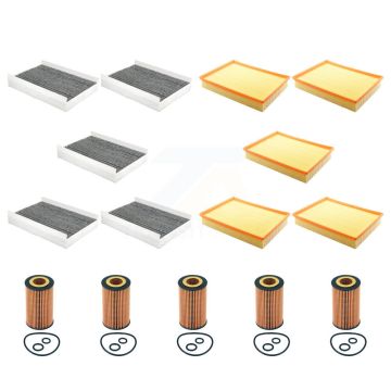 5x Air + 5x Cabin + 5x Engine Cartridge Oil Filter (15 Total) Kit For Mercedes-Benz 2500 KFM-103158