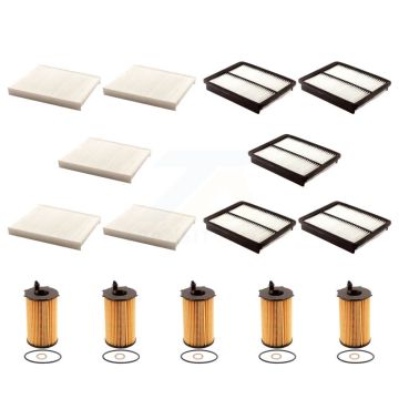 5x Air + 5x Cabin + 5x Engine Cartridge Oil Filter (15 Total) Kit For Kia Sorento Hyundai KFM-103163