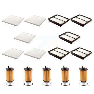 5x Air + 5x Cabin + 5x Engine Cartridge Oil Filter (15 Total) Kit For Hyundai Santa Fe KFM-103165