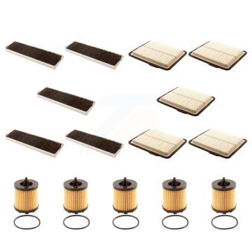 5x Air + 5x Cabin + 5x Engine Cartridge Oil Filter (15 Total) Kit For Saturn Vue KFM-103166
