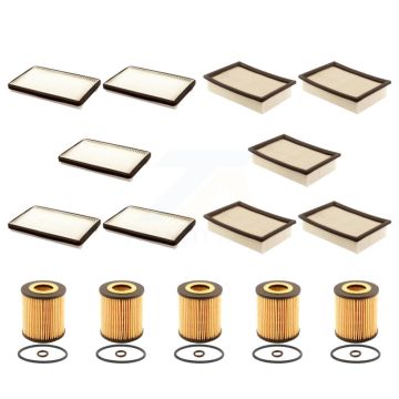 5x Air + 5x Cabin + 5x Engine Cartridge Oil Filter (15 Total) Kit For Ford Escape Mazda KFM-103175