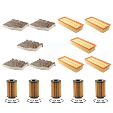 5x Air + 5x Cabin + 5x Engine Cartridge Oil Filter (15 Total) Kit For Volkswagen Passat KFM-103179