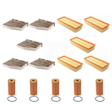 5x Air + 5x Cabin + 5x Engine Cartridge Oil Filter (15 Total) Kit For Volkswagen Jetta KFM-103181