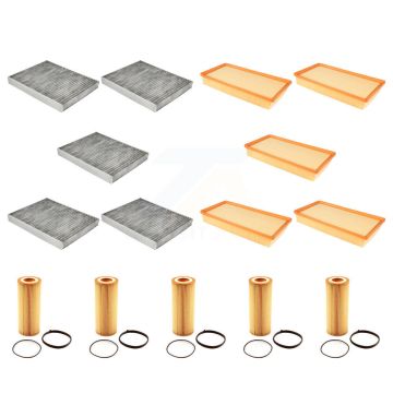 5x Air + 5x Cabin + 5x Engine Cartridge Oil Filter (15 Total) Kit For Porsche Cayenne Q7 KFM-103191