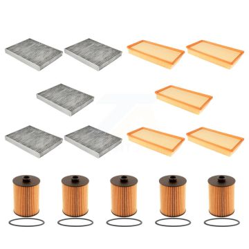 5x Air + 5x Cabin + 5x Engine Cartridge Oil Filter (15 Total) Kit For Volkswagen Touareg KFM-103192