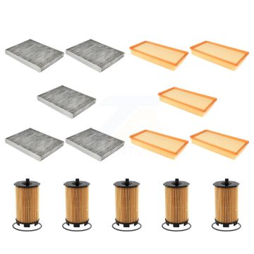 5x Air + 5x Cabin + 5x Engine Cartridge Oil Filter (15 Total) Kit For Audi Q7 Volkswagen KFM-103193