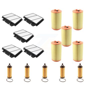 5x Air + 5x Cabin + 5x Engine Cartridge Oil Filter (15 Total) Kit For Ram ProMaster 2500 KFM-103196