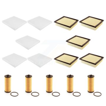 5x Air + 5x Cabin + 5x Engine Cartridge Oil Filter (15 Total) Kit For Jeep Grand Cherokee KFM-103198