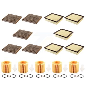 5x Air + 5x Cabin + 5x Engine Cartridge Oil Filter (15 Total) Kit For Toyota Sienna Lexus KFM-103199