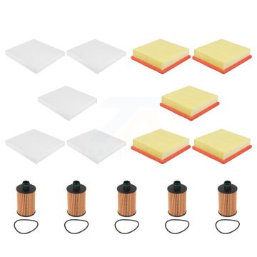5x Air + 5x Cabin + 5x Engine Cartridge Oil Filter (15 Total) Kit For Jeep Grand Cherokee KFM-103203