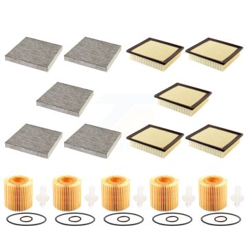 5x Air + 5x Cabin + 5x Engine Cartridge Oil Filter (15 Total) Kit For Lexus NX200t KFM-103205