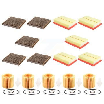 5x Air + 5x Cabin + 5x Engine Cartridge Oil Filter (15 Total) Kit For Toyota Highlander KFM-103208