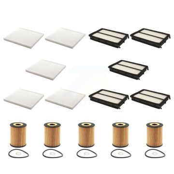 5x Air + 5x Cabin + 5x Engine Cartridge Oil Filter (15 Total) Kit For 19-21 Kia Sedona KFM-103214
