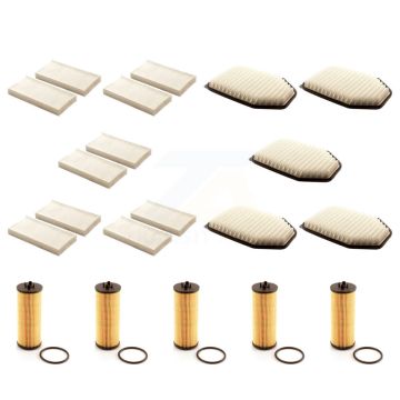 5x Air + 5x Cabin + 5x Engine Cartridge Oil Filter (15 Total) Kit For Jeep Wrangler KFM-103220