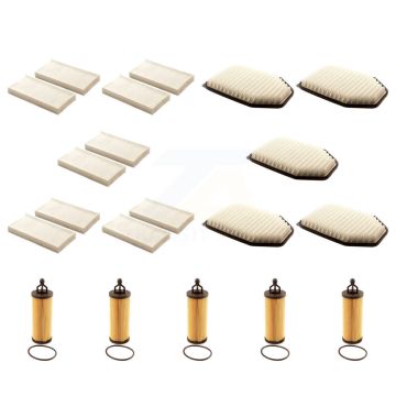 5x Air + 5x Cabin + 5x Engine Cartridge Oil Filter (15 Total) Kit For Jeep Wrangler JK KFM-103221