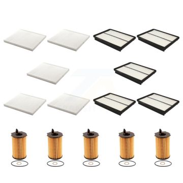 5x Air + 5x Cabin + 5x Engine Cartridge Oil Filter (15 Total) Kit For Hyundai Santa Fe XL KFM-103222