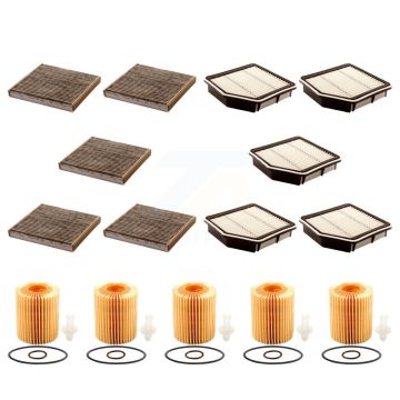 5x Air + 5x Cabin + 5x Engine Cartridge Oil Filter (15 Total) Kit For Lexus IS250 IS350 KFM-103224