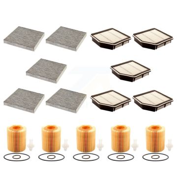 5x Air + 5x Cabin + 5x Engine Cartridge Oil Filter (15 Total) Kit For Lexus IS350 KFM-103226