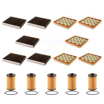 5x Air + 5x Cabin + 5x Engine Cartridge Oil Filter (15 Total) Kit For Chevrolet Cruze KFM-103237