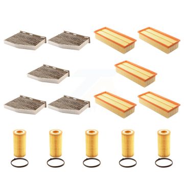 5x Air + 5x Cabin + 5x Engine Cartridge Oil Filter (15 Total) Kit For Volkswagen Eos Audi KFM-103243