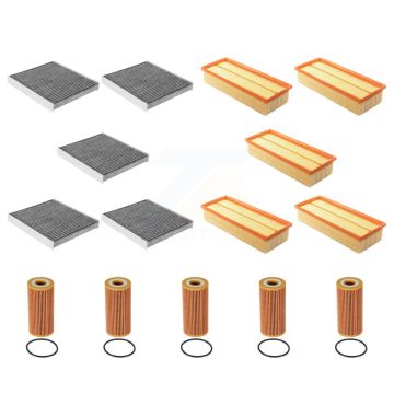 5x Air + 5x Cabin + 5x Engine Cartridge Oil Filter (15 Total) Kit For Volkswagen Golf Q3 KFM-103245