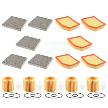 5x Air + 5x Cabin + 5x Engine Cartridge Oil Filter (15 Total) Kit For Lexus IS300 IS350 KFM-103251