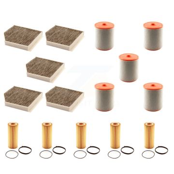 5x Air + 5x Cabin + 5x Engine Cartridge Oil Filter (15 Total) Kit For Audi A6 Quattro A7 KFM-103260