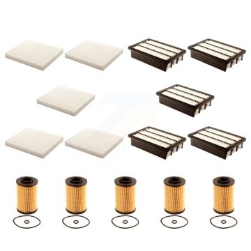 5x Air + 5x Cabin + 5x Engine Cartridge Oil Filter (15 Total) Kit For Hyundai Santa Fe KFM-103265