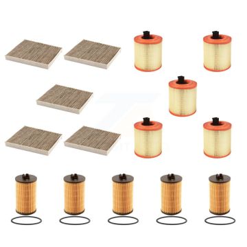 5x Air + 5x Cabin + 5x Engine Cartridge Oil Filter (15 Total) Kit For Chevrolet Cruze KFM-103266