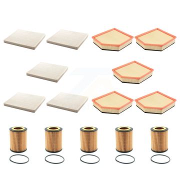5x Air + 5x Cabin + 5x Engine Cartridge Oil Filter (15 Total) Kit For Volvo XC70 3.0L KFM-103268