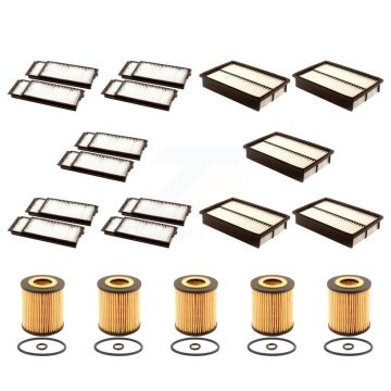 5x Air + 5x Cabin + 5x Engine Cartridge Oil Filter (15 Total) Kit For Mazda 3 5 KFM-103273