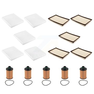 5x Air + 5x Cabin + 5x Engine Cartridge Oil Filter (15 Total) Kit For 14-15 Ram 1500 3.0L KFM-103277