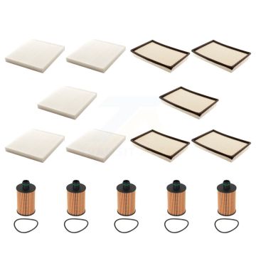 5x Air + 5x Cabin + 5x Engine Cartridge Oil Filter (15 Total) Kit For 16-18 Ram 1500 3.0L KFM-103279