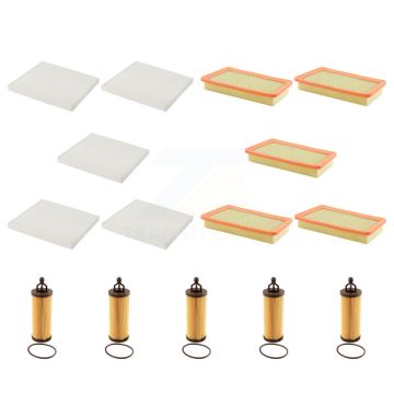 5x Air + 5x Cabin + 5x Engine Cartridge Oil Filter (15 Total) Kit For Chrysler 200 3.6L KFM-103280