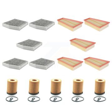 5x Air + 5x Cabin + 5x Engine Cartridge Oil Filter (15 Total) Kit For Mercedes-Benz B250 KFM-103281