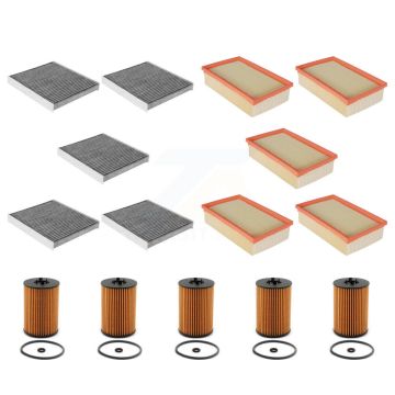 5x Air + 5x Cabin + 5x Engine Cartridge Oil Filter (15 Total) Kit For Volkswagen Golf A3 KFM-103283