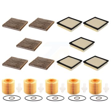 5x Air + 5x Cabin + 5x Engine Cartridge Oil Filter (15 Total) Kit For Toyota Avalon 3.5L KFM-103287