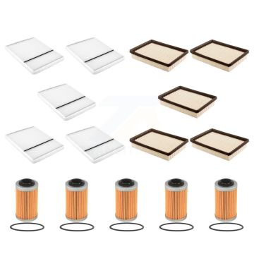 5x Air + 5x Cabin + 5x Engine Cartridge Oil Filter (15 Total) Kit For Oldsmobile Aurora KFM-103290