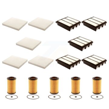 5x Air + 5x Cabin + 5x Engine Cartridge Oil Filter (15 Total) Kit For Hyundai Sonata KFM-103291