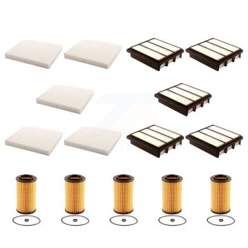 5x Air + 5x Cabin + 5x Engine Cartridge Oil Filter (15 Total) Kit For Hyundai Sonata KFM-103292