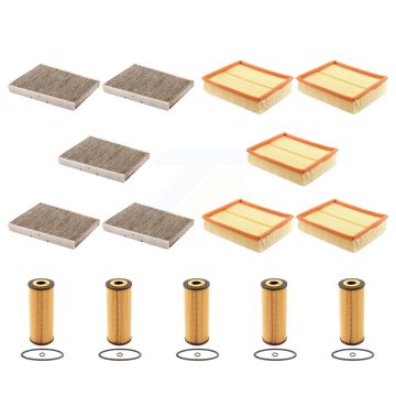 5x Air + 5x Cabin + 5x Engine Cartridge Oil Filter (15 Total) Kit For Volkswagen Passat KFM-103293