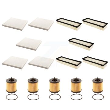 5x Air + 5x Cabin + 5x Engine Cartridge Oil Filter (15 Total) Kit For Chevrolet HHR KFM-103295
