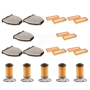 5x Air + 5x Cabin + 5x Engine Cartridge Oil Filter (15 Total) Kit For Mercedes-Benz C300 KFM-103310