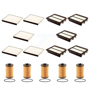 5x Air + 5x Cabin + 5x Engine Cartridge Oil Filter (15 Total) Kit For Chevrolet Aveo G3 KFM-103312