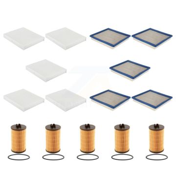 5x Air + 5x Cabin + 5x Engine Cartridge Oil Filter (15 Total) Kit For Chevrolet Colorado KFM-103314