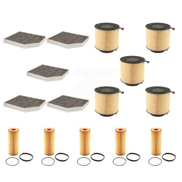 5x Air + 5x Cabin + 5x Engine Cartridge Oil Filter (15 Total) Kit For Audi Q5 S4 S5 SQ5 KFM-103320
