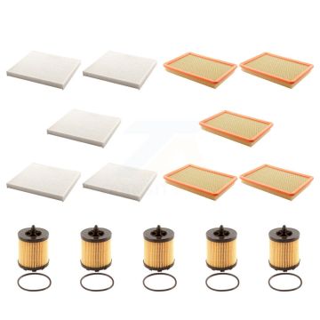5x Air + 5x Cabin + 5x Engine Cartridge Oil Filter (15 Total) Kit For Saturn Ion KFM-103330