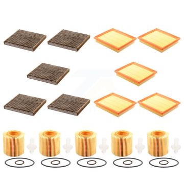 5x Air + 5x Cabin + 5x Engine Cartridge Oil Filter (15 Total) Kit For Toyota RAV4 Lexus KFM-103332