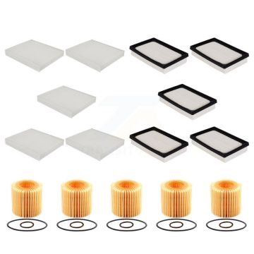 5x Air + 5x Cabin + 5x Engine Cartridge Oil Filter (15 Total) Kit For Toyota Prius Prime KFM-103339